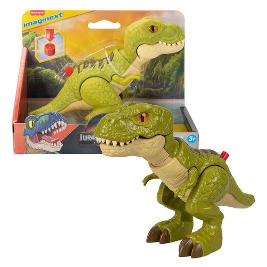 Fisher-Price Imaginext Jurassic World Rebirth Tyrannosaurus Rex Dinosaur Action Figure With Motion