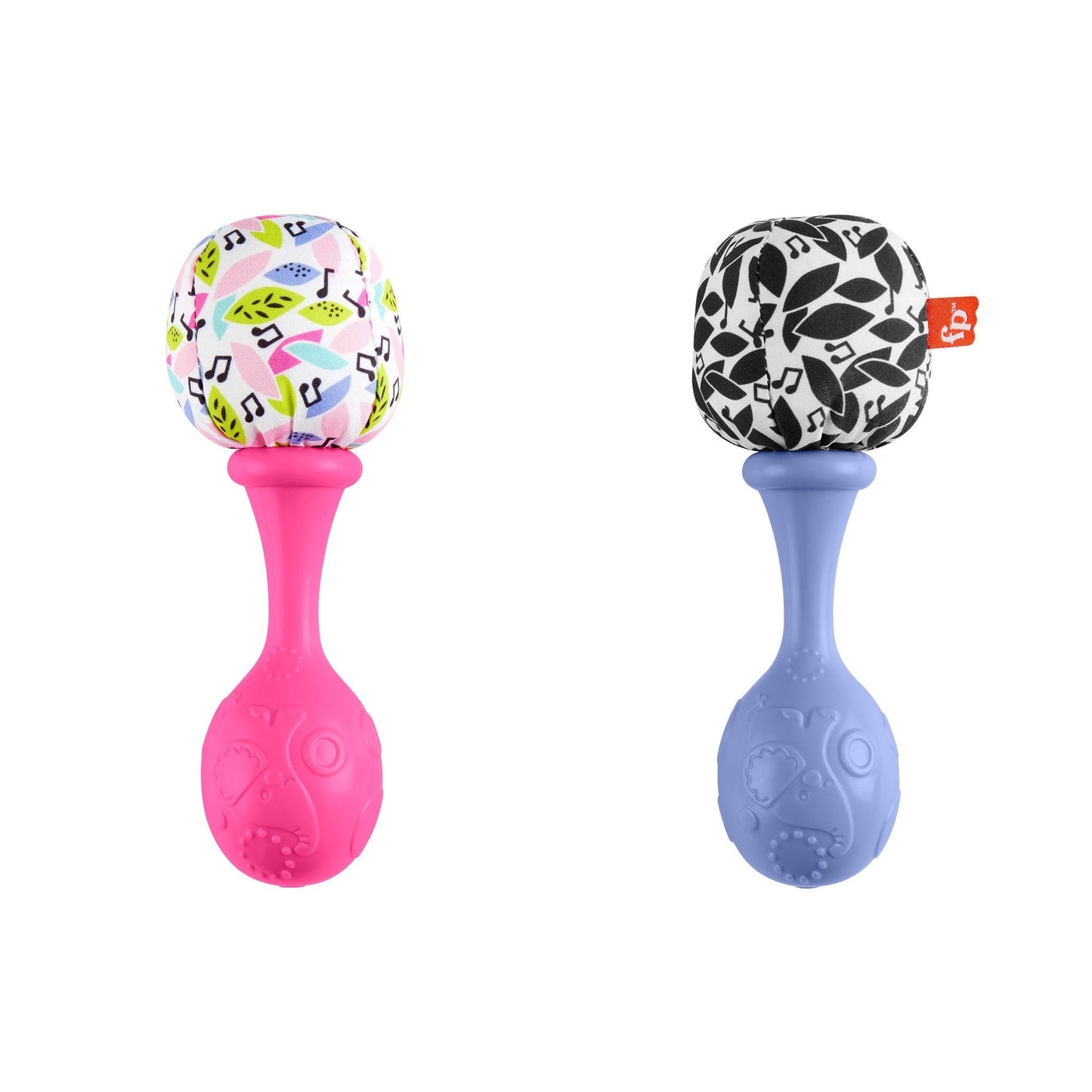 Fisher-Price Rattle ‘n Rock Maracas Set Of 2 Baby Rattles, Newborn Toys, Pink