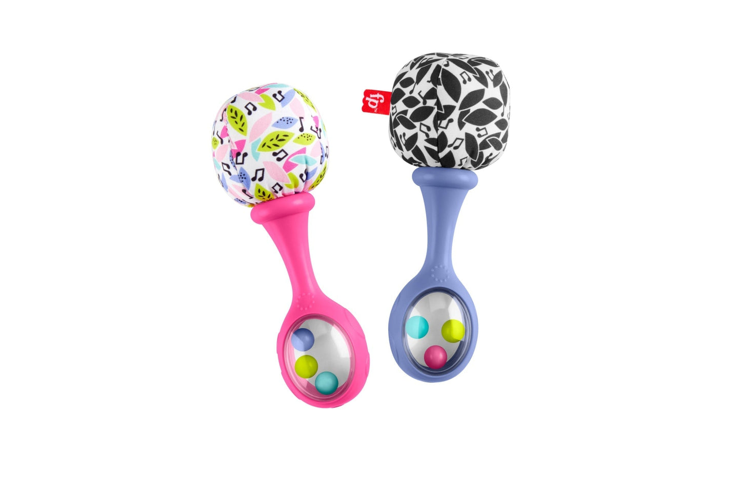 Fisher-Price Rattle ‘n Rock Maracas Set Of 2 Baby Rattles, Newborn Toys, Pink